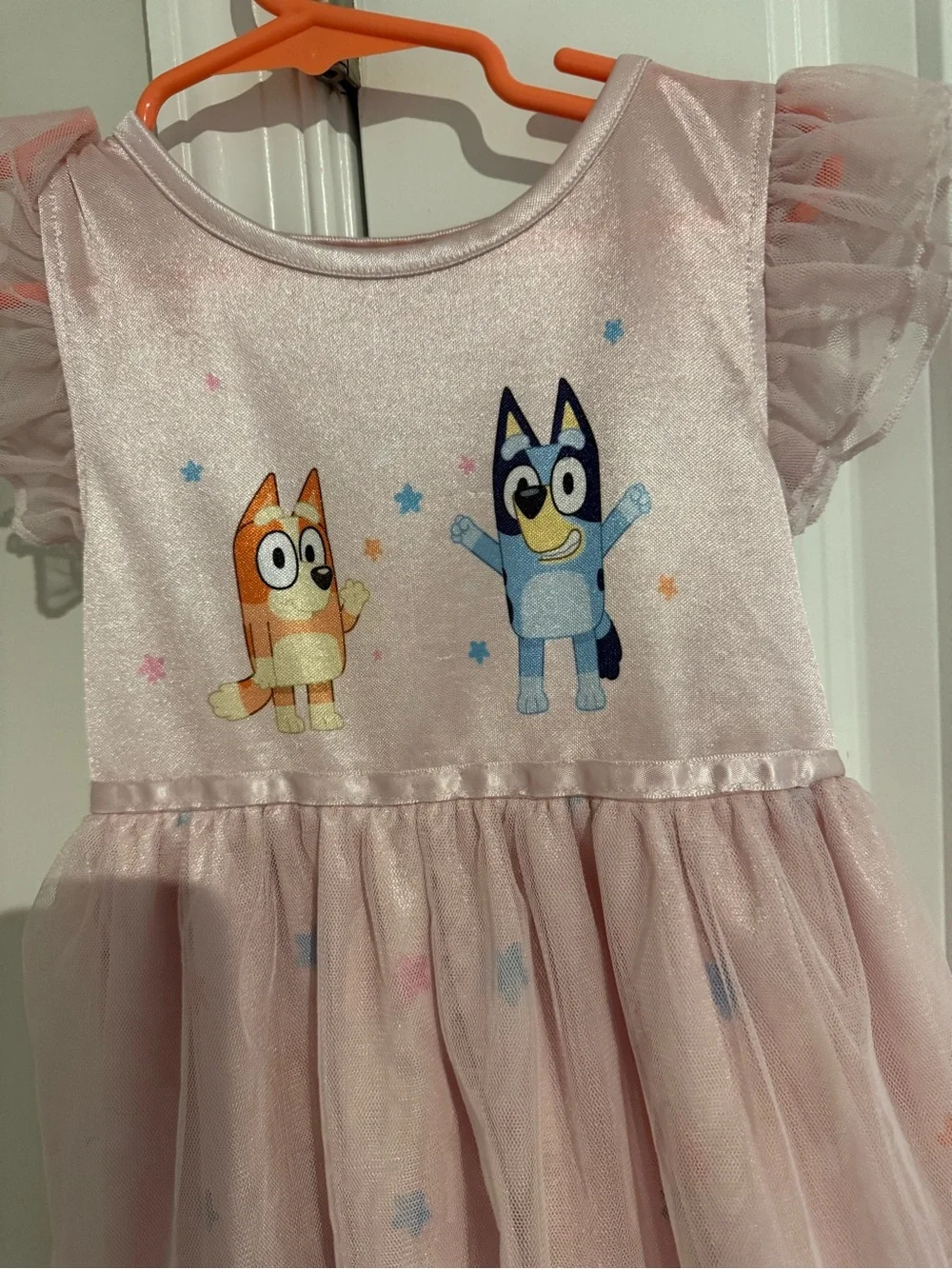 Disney Pink Bluey & Friends Pink Tulle Nightgown 5T - Picture 3 of 3